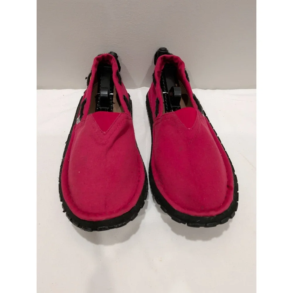 KINGSTON Bob Marley Cannvas Red Men's Sz 10.5 Slip On Sandals